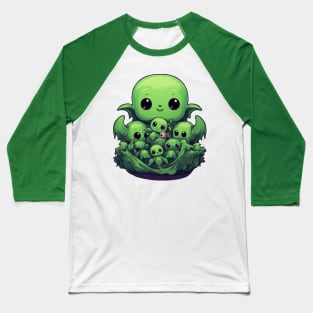 Kawaii Cthulhu and Baby Abominations Baseball T-Shirt